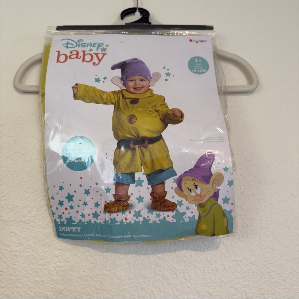 Disney Disguise Dopey Deluxe Infant Costume - 12/18mo - Picture 2 of 6
